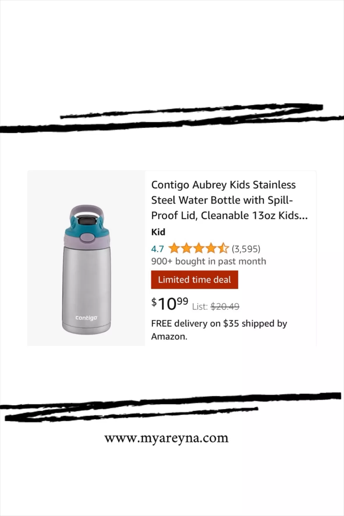 How to Use & Clean: Contigo Kids Aubrey Water Bottle 