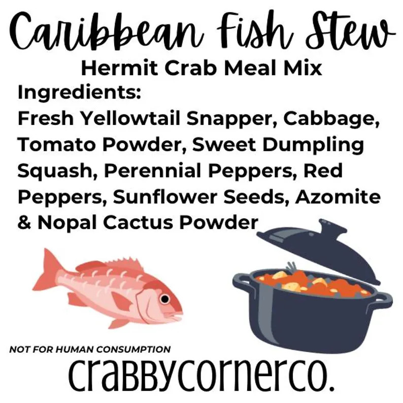 Carribean Fish Stew Meal Mix | Hermit Crab Food - Etsy | Etsy (US)