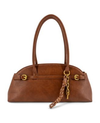 Like Dreams Liorah Cresent Medium Shoulder Handbag - Brown | Macy's