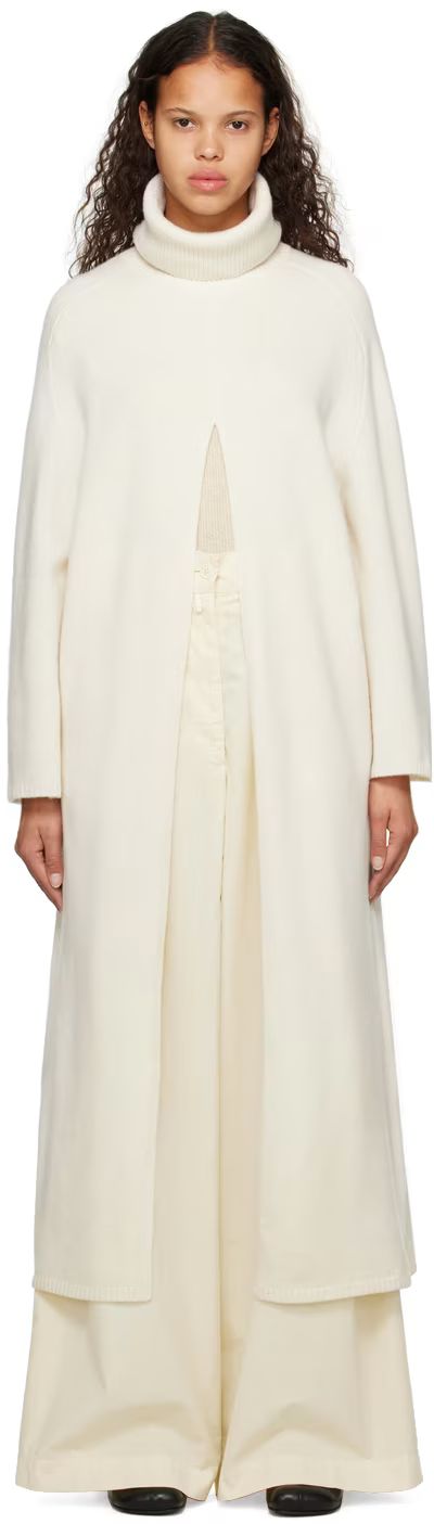 Joseph - Off-White Viviane Midi Dress | SSENSE