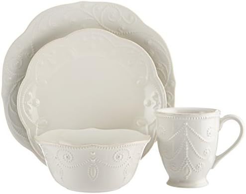 Lenox Off- White French Perle 4-Piece Place Setting, 6.80 LB | Amazon (US)