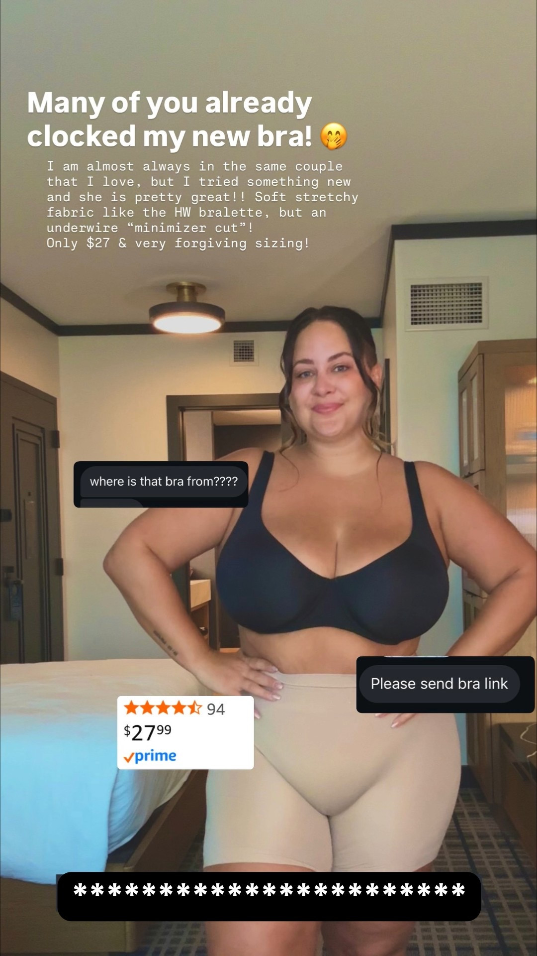 Bra Shown in size 40H
Shorts size XXL

#LTKMidsize #LTKStyleTip #LTKPlusSize