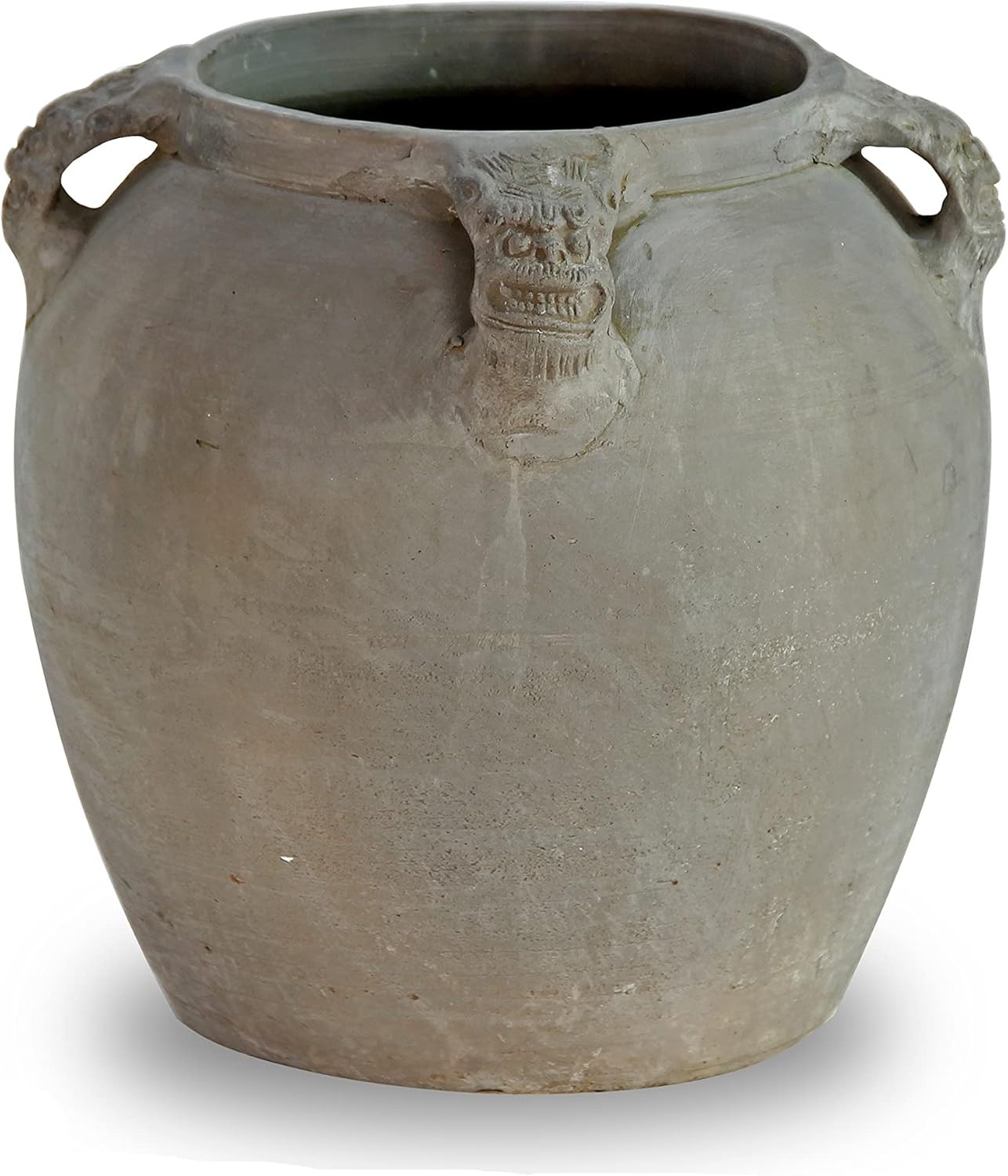 Artissance Approx 12'' H Gray Pottery Vintage Jar w/4 Lion Handle (Size and Color Vary) (AM840302... | Amazon (US)