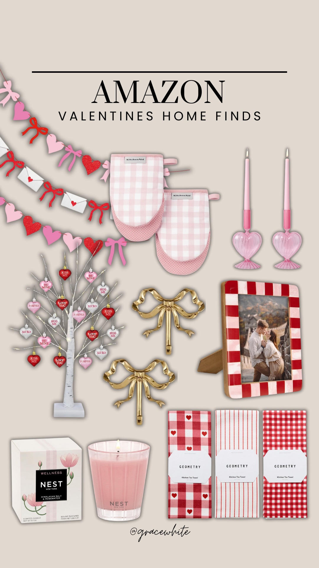 Valentine's Day Home Finds!!

gingham oven mitts, kitchen towels, candles, red and white picture frame, Valentine's Day decorations, home decor, Grace White 

 #LTKSeasonal #LTKHome #LTKFindsUnder50