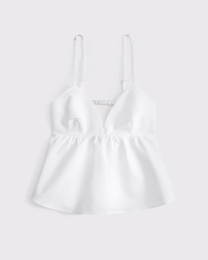 Women's Poplin Peplum Top | Women's Tops | Abercrombie.com | Abercrombie & Fitch (US)