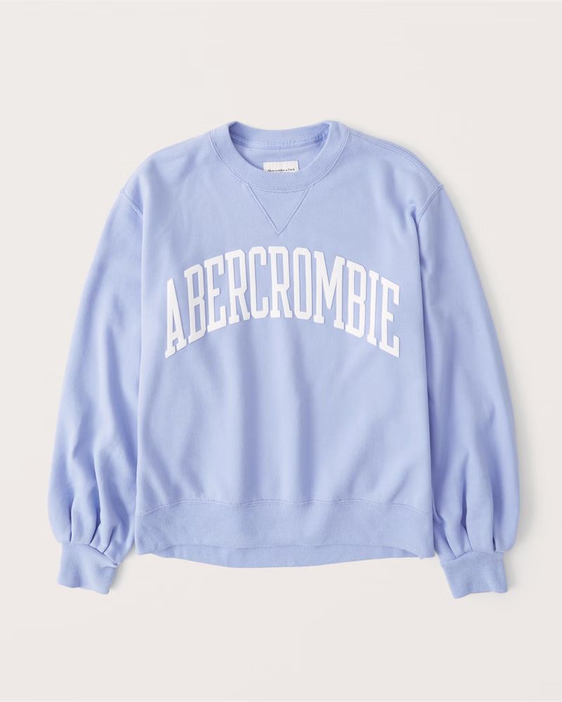Boyfriend Logo Crew Sweatshirt | Abercrombie & Fitch (US)