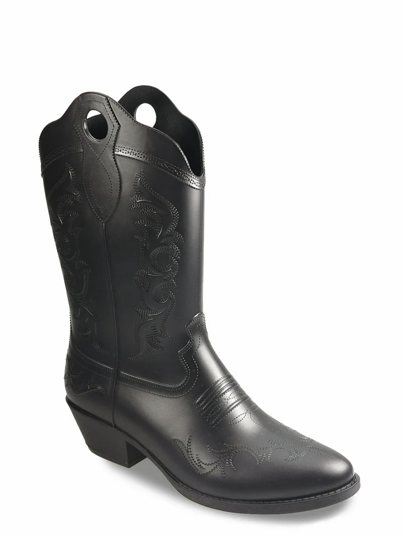 No Boundaries Women's Cowboy Rain Boots | Walmart (US)