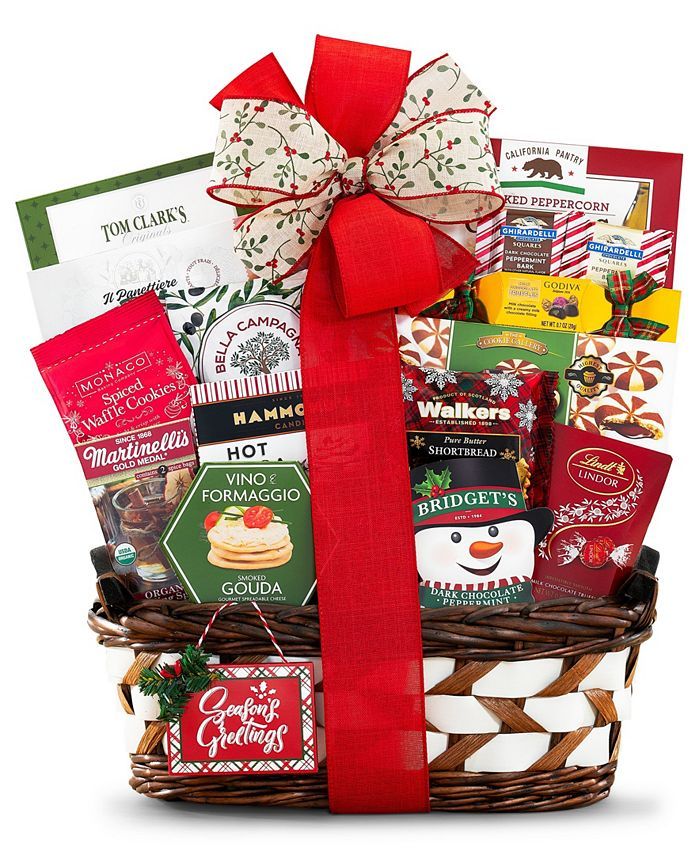 Wine Country Gift Baskets Happy Holidays Gift Basket,15 Pieces & Reviews - Food & Gourmet Gifts -... | Macys (US)