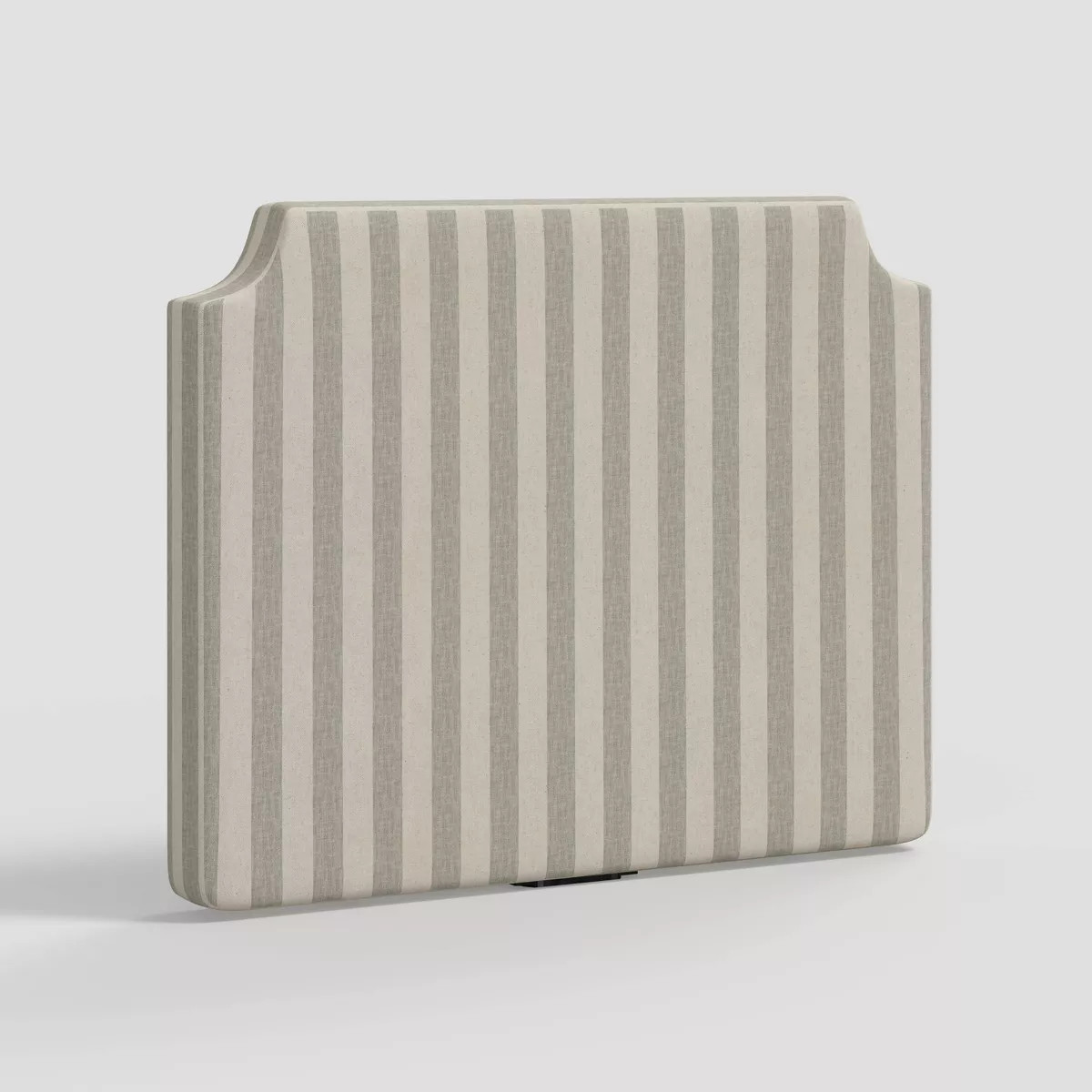 Molly Twin Size Notched Stick-On-The-Wall Headboard with USB in Malcolm Stripe Moss - Threshold\u... | Target