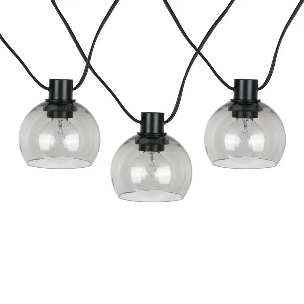 Better Homes & Gardens 10-Count Modern Smoky Hood Outdoor String Lights - Walmart.com | Walmart (US)
