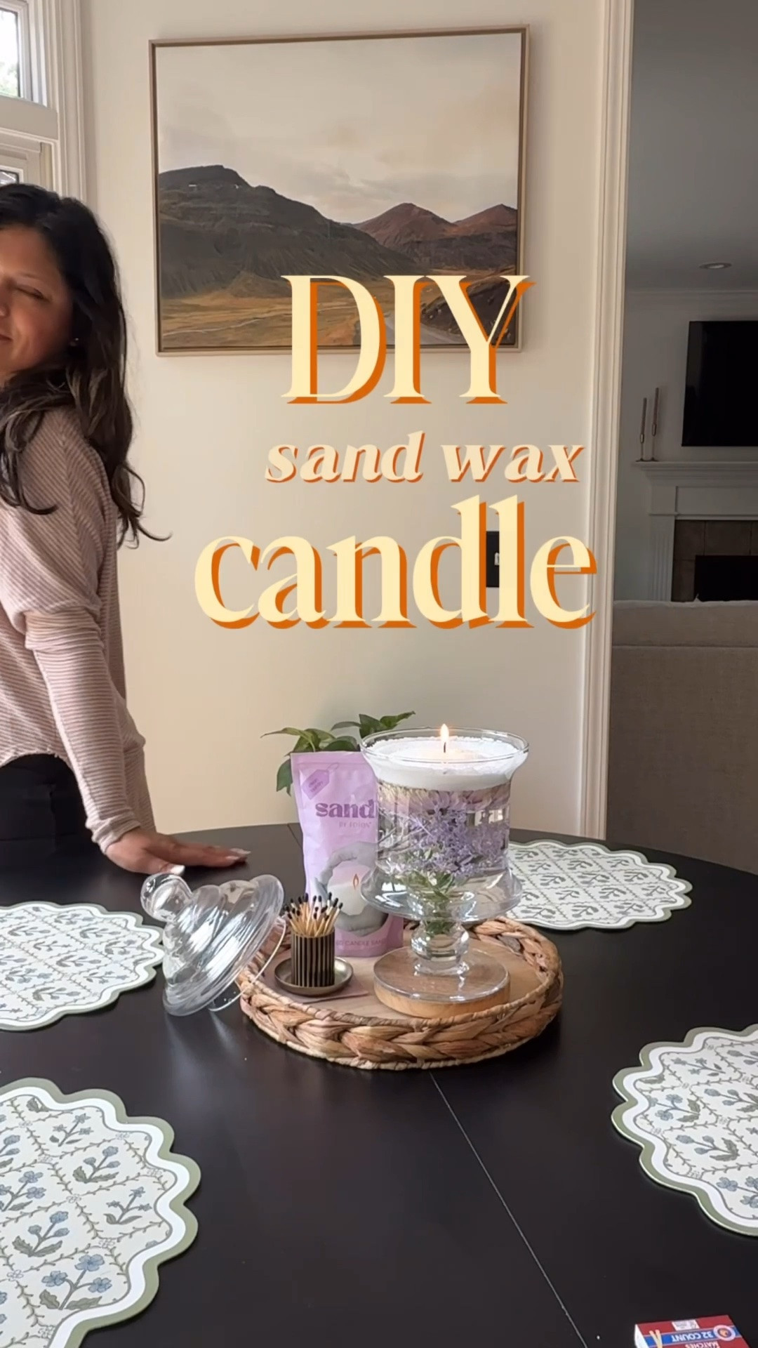 DIY sand wax candle - easy to make, pretty to display ✨

#LTKHome #LTKvlog #LTKstorytime
