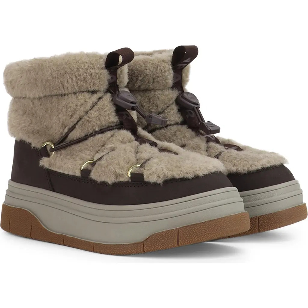 Pajar Janie Waterproof Insulated Platform Boot in Dark Brown/Taupe at Nordstrom, Size 9 | Nordstrom