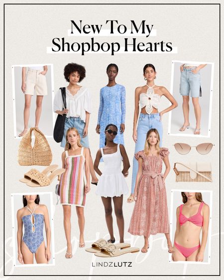 New to my Shopbop Hearts 🤍 pink bikini, bermuda shorts, colorful dresses, floral print one piece, raffia accessories 

#LTKStyleTip