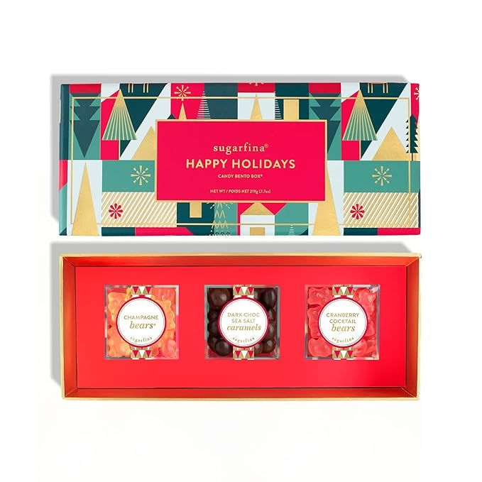 Sugarfina Happy Holidays 3 Piece Candy Bento Box | Amazon (US)