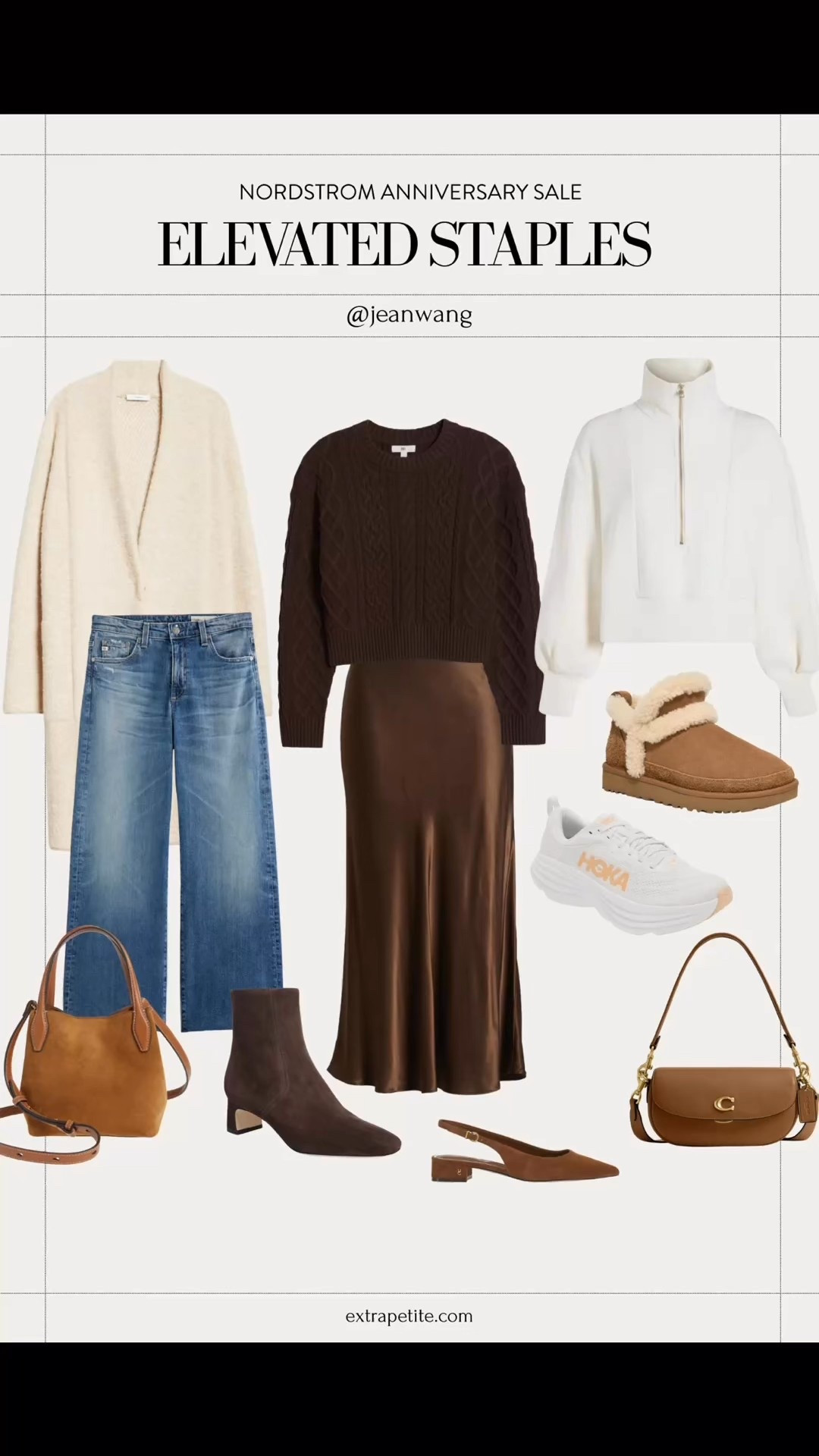 Nordstrom Anniversary sale starts this week! A few items on my wish list

• Varley textured pullover I’m usually xxs 

• Ugg mini boots! Great sale price in 3 colors 

• AG Saige jeans are petite friendly, I will post a video. 

• Vince oversized textured cardigan jacket was a favorite in years past, xXS is an oversized fit in me see the LTK pic posted today  

• cable knit shorter sweater looks elevated with chocolate slip skirt 

• cute Madewell suede mini bag and coach bags 

• linked waterproof blondo boots and my favorite walking friendly Kenneth Cole boots in addition to the Steve Madden pair pictured

I’m a 5.5 in the Steve Madden, blondo and gentle souls boots 

Nordstorm anniversary sale , #nsale picks, fall preview , elegant style 

#LTKPetite #LTKSaleAlert #LTKWorkwear