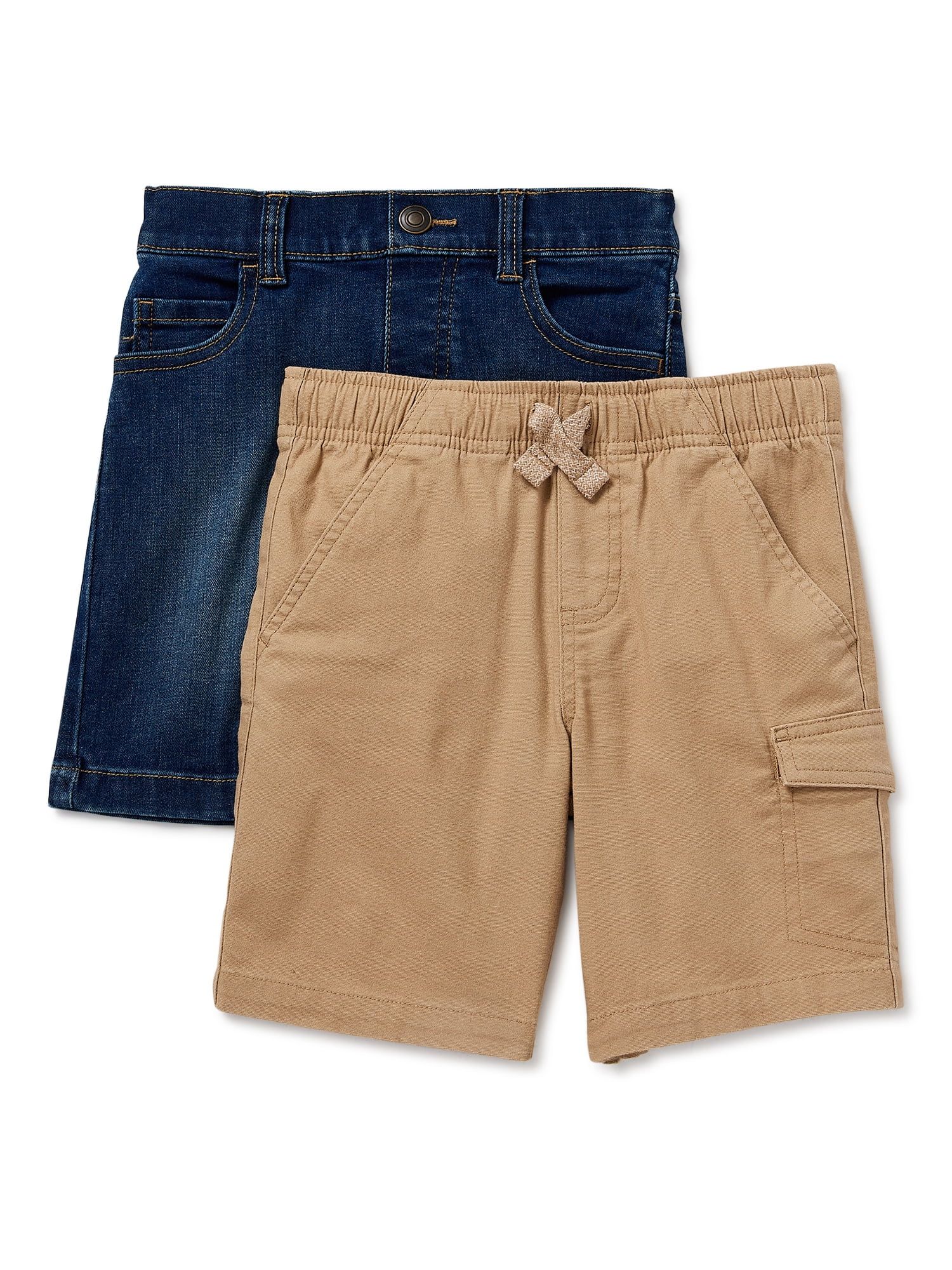 365 Kids From Garanimals Boys Denim & Cargo Shorts, 2-Piece, Sizes 4-10 | Walmart (US)