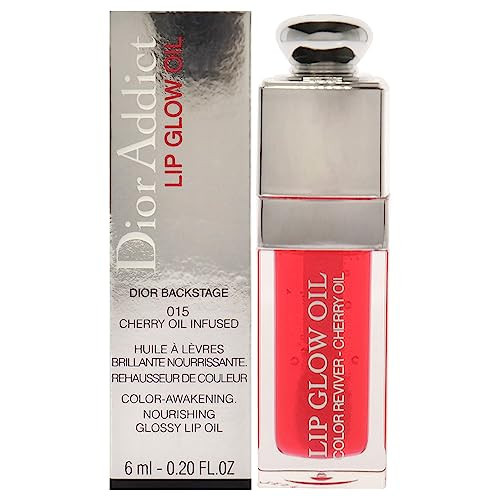 Dior Christian Addict Lip Glow Oil - 015 Cherry Lip Oil Women 0.2 oz, Glossy finish | Amazon (US)