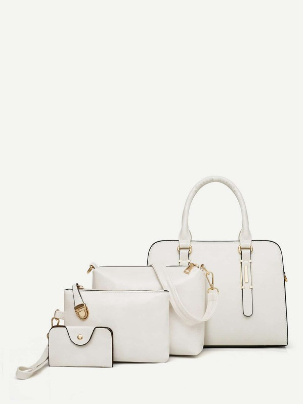PU Grab Bag With Purse 4pcs | SHEIN