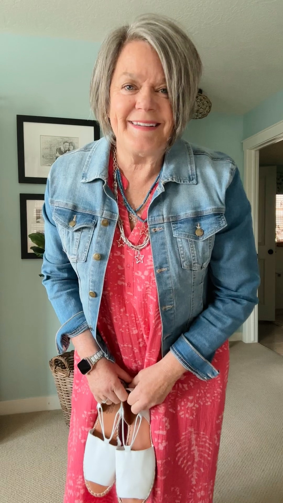 Espadrilles for the win! I have always loved espadrilles they are perfect for summer! So is this cotton batik dress from @coldwatercreek that looks great with a denim jacket. I also love wearing the dress with sneakers especially when traveling and seeing. 
#sightseeingoutfit #summertraveloutfit

#LTKMothersDay