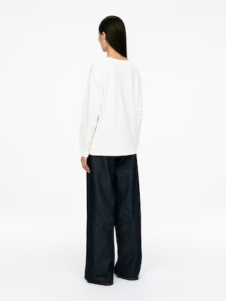 Long-Sleeved T-Shirt – White – Women – ARKET GB | Arket UK