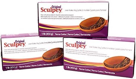 Original Sculpey Sculpturing Compound Terra Cotta Oven-Bake Clay - Great for School and Art Proje... | Amazon (US)