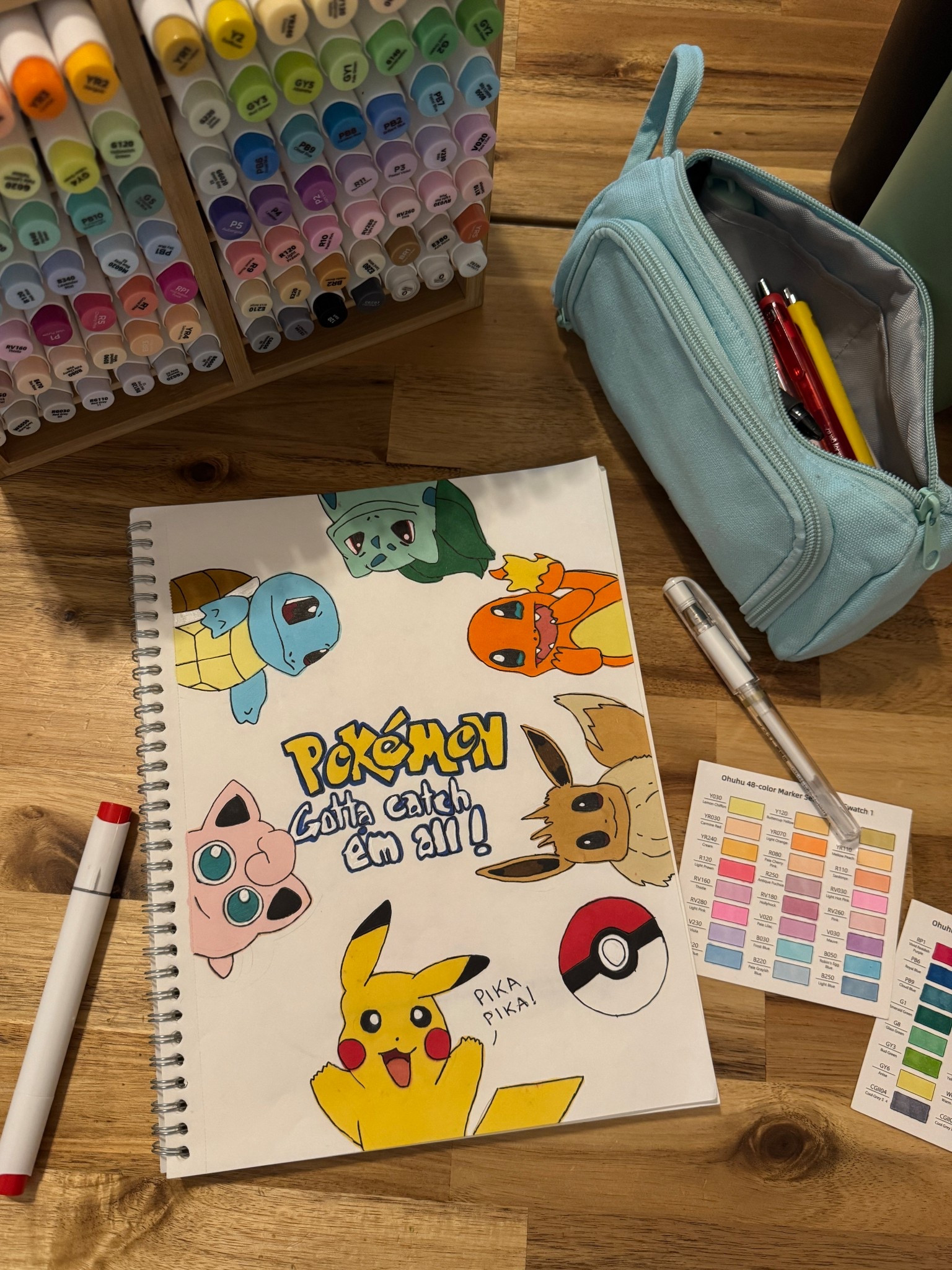 My drawing + coloring supplies 