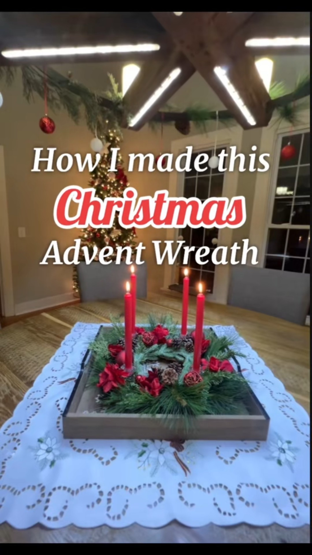 The modern Advent wreath originated in northern Germany in the 1800s. Lutheran pastor, Johann Hinrich Wichern, made the first one in 1839 for poor children in a mission home in Hamburg so they could see how many days were left until Christmas. 
He used a big wooden ring with many candles, small ones for weekdays and big ones for Sundays. 
Over time it simplified into the four-candle wreath, like the one I made. 

#christmaswreath #Christmas #germanchristmas #GermanChristmasTraditions #christmasdecor #christmasdecorations #christmas2025

#LTKHome #LTKHoliday #LTKSeasonal