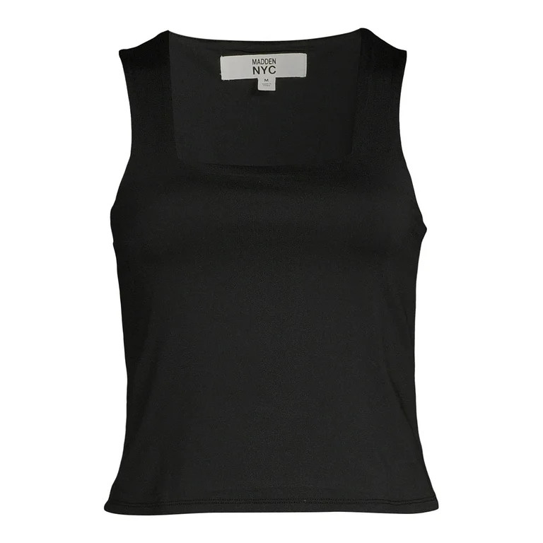 Madden NYC Juniors Square Neck Sleeveless Top | Walmart (US)