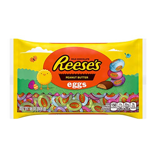REESE'S Milk Chocolate Peanut Butter Eggs Candy, Easter, 10 oz Bag | Amazon (US)