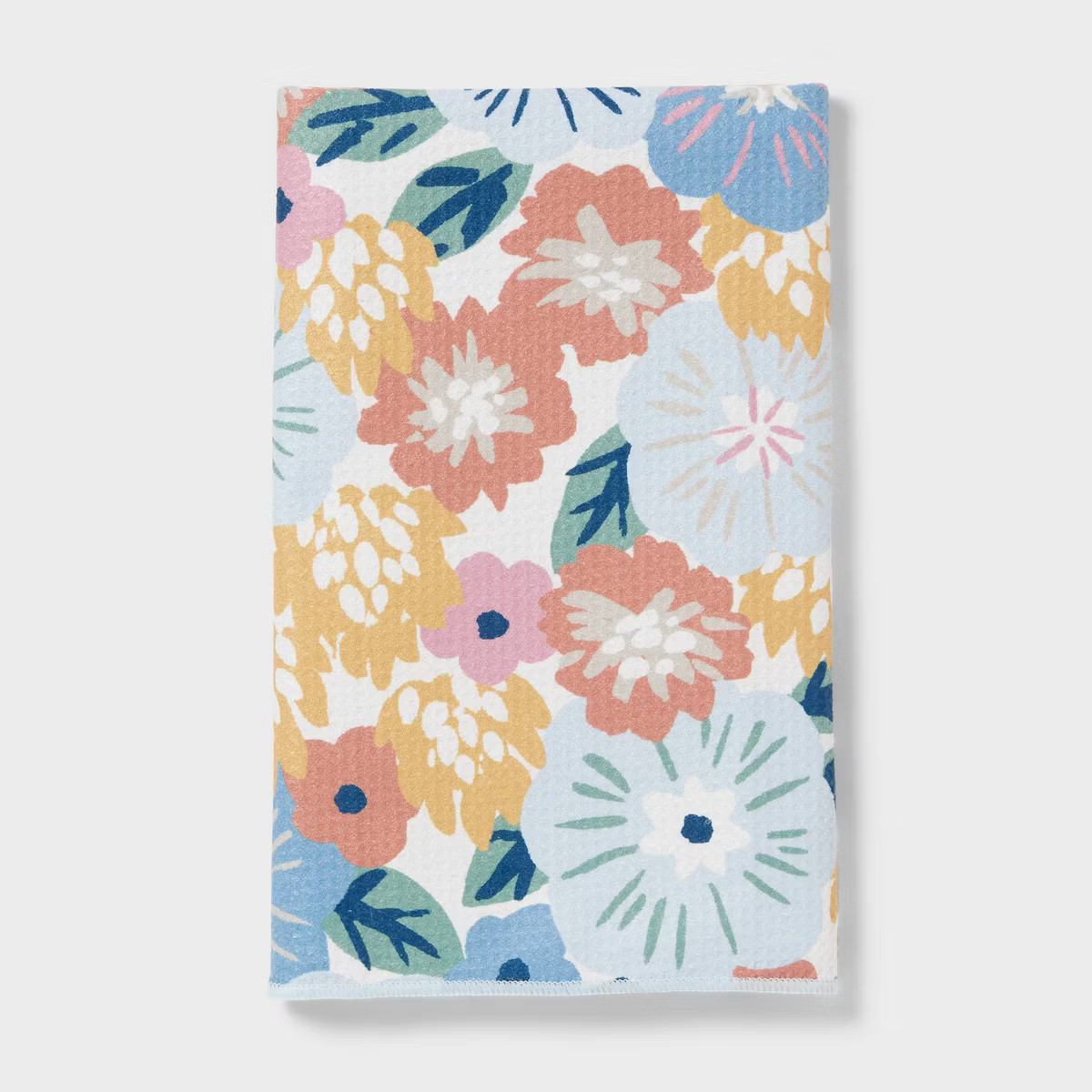 1pc Quick Dry All Over Floral Waffle Hand Towel - Room Essentials™ | Target