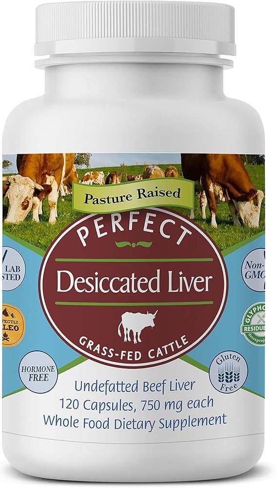 Perfect Supplements – Desiccated Beef Liver Capsules Grass Fed Supplement -Natural Source of Pr... | Amazon (US)