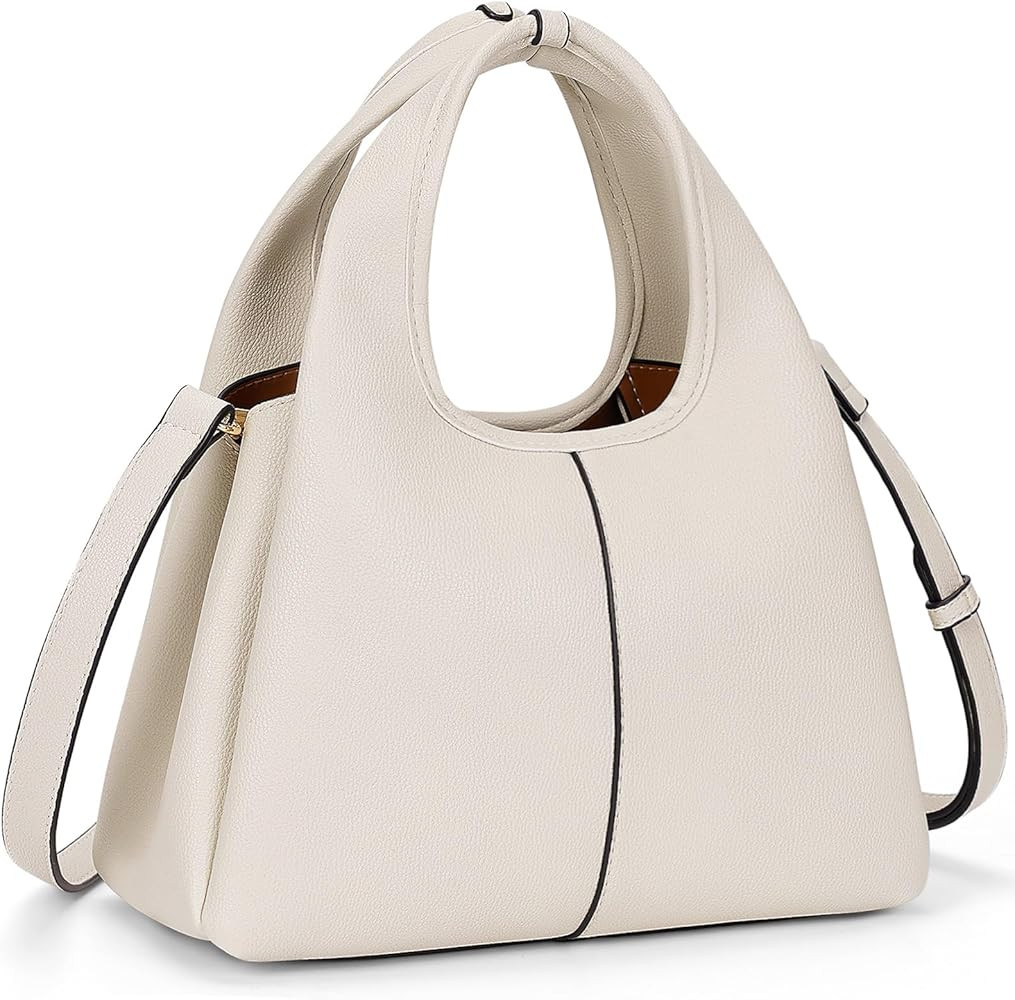 Women's Top Handle Handbag Small Satchel Bags Trendy Hobo Purse Crossbody Bag Faux Leather Should... | Amazon (US)