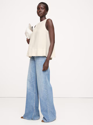 Linen Trapeze Tank | Banana Republic (US)