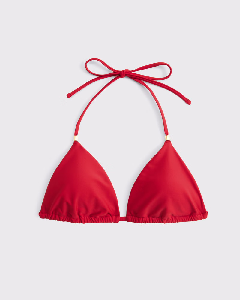 Women's Halter String Triangle Bikini Top | Women's Swimwear | Abercrombie.com | Abercrombie & Fitch (US)
