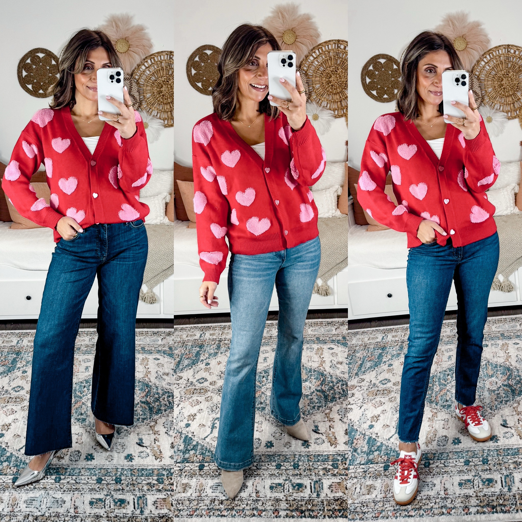 Target heart sweater size medium 
I sized up one for a looser fit 

#LTKFindsUnder50 #LTKSeasonal #LTKOver40