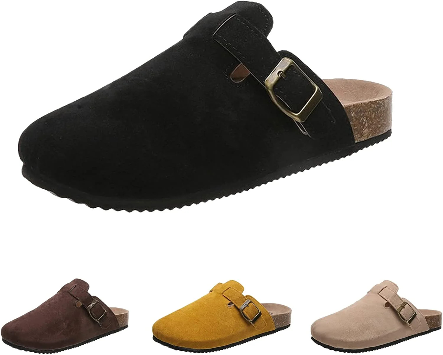 Unisex Cork Slippers,Soft Clogs Shoes for Women Men,Clogs-Mules House Slipers with Arch Support a... | Walmart (US)