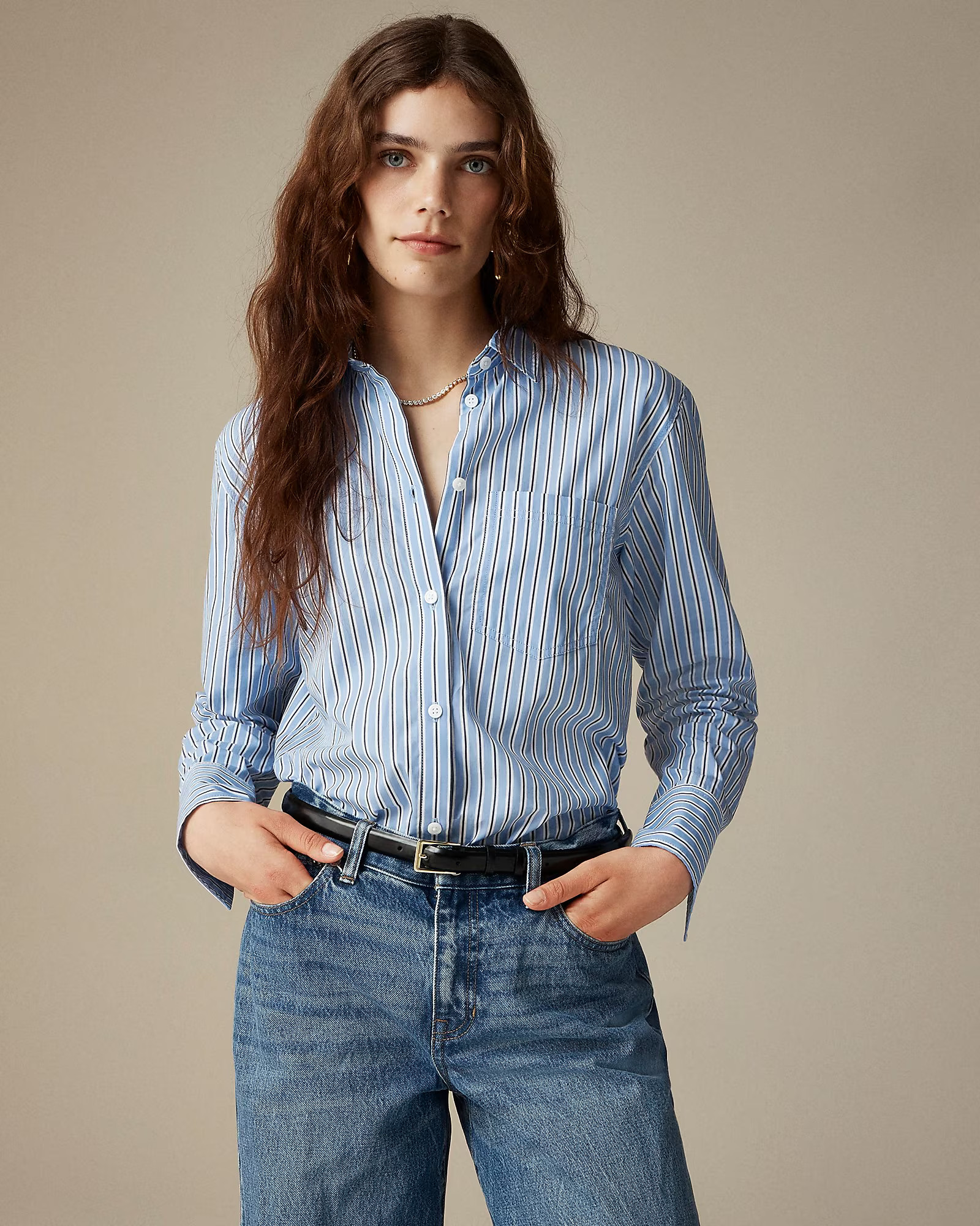 Garçon shirt in striped cotton poplin | J. Crew US