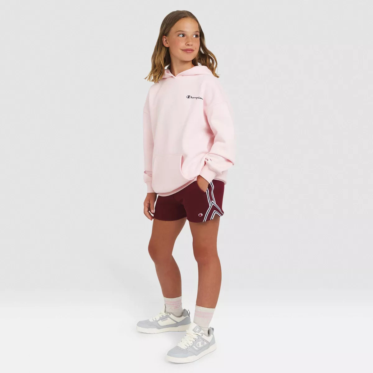 Champion Girls' Oversized Fleece Graphic Hoodie | Target