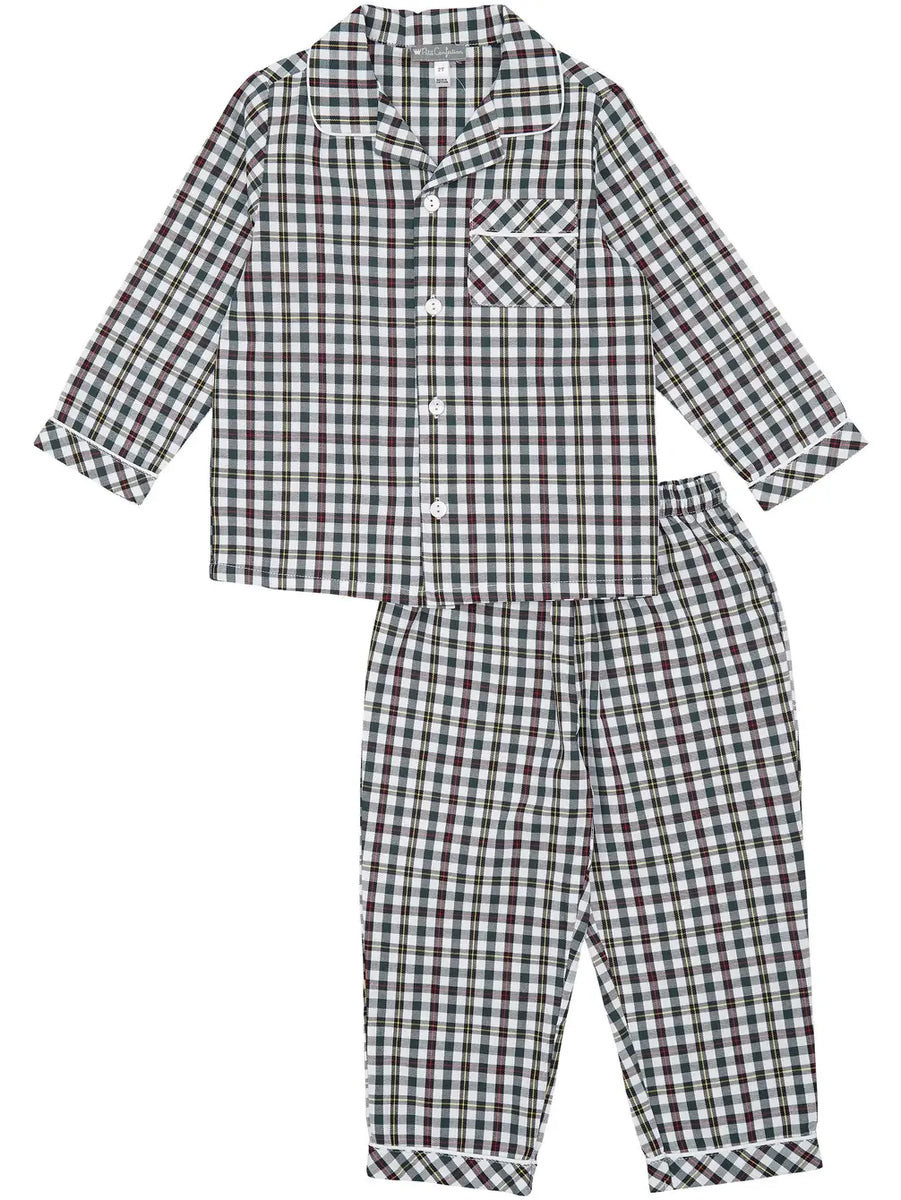 Green Plaid Pajamas Set | LIV & Company