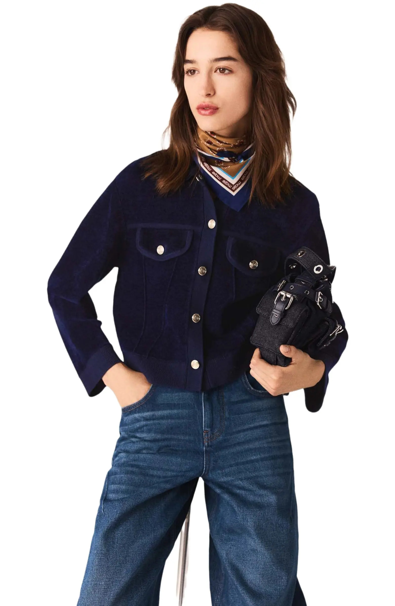 Cropped velvet jacket | Nordstrom