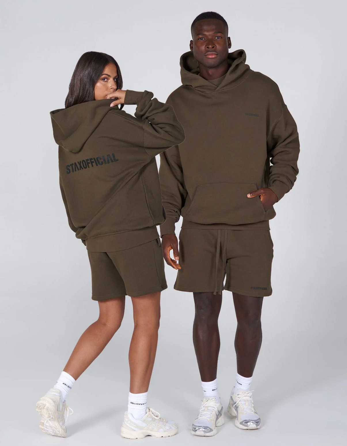 Elements Hoodie Bark - Brown | STAX.