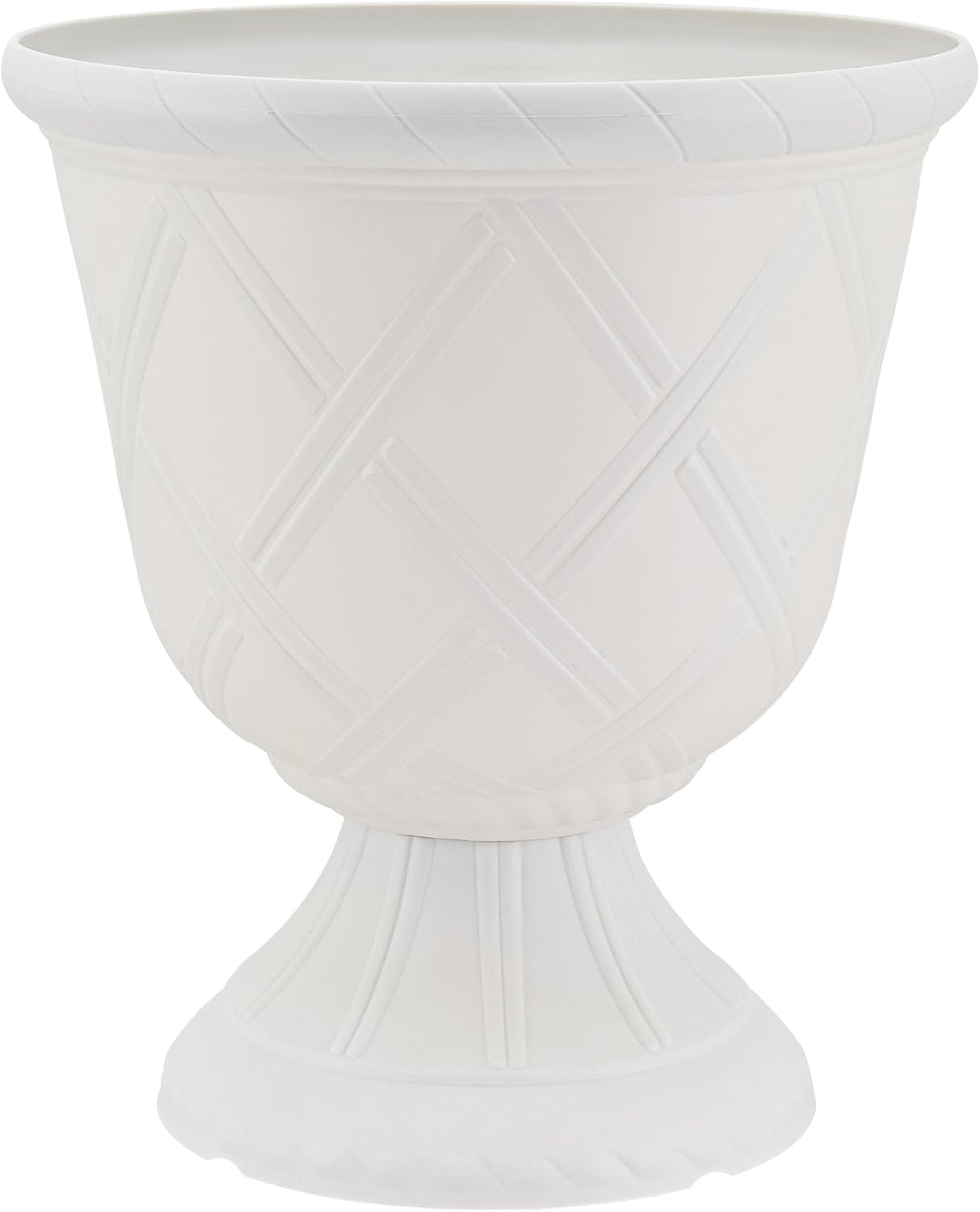 Arcadia Lattice Plastic Garden Urn, Classic Decorative Garden Pot Planter for Indoor and Outdoor ... | Amazon (US)