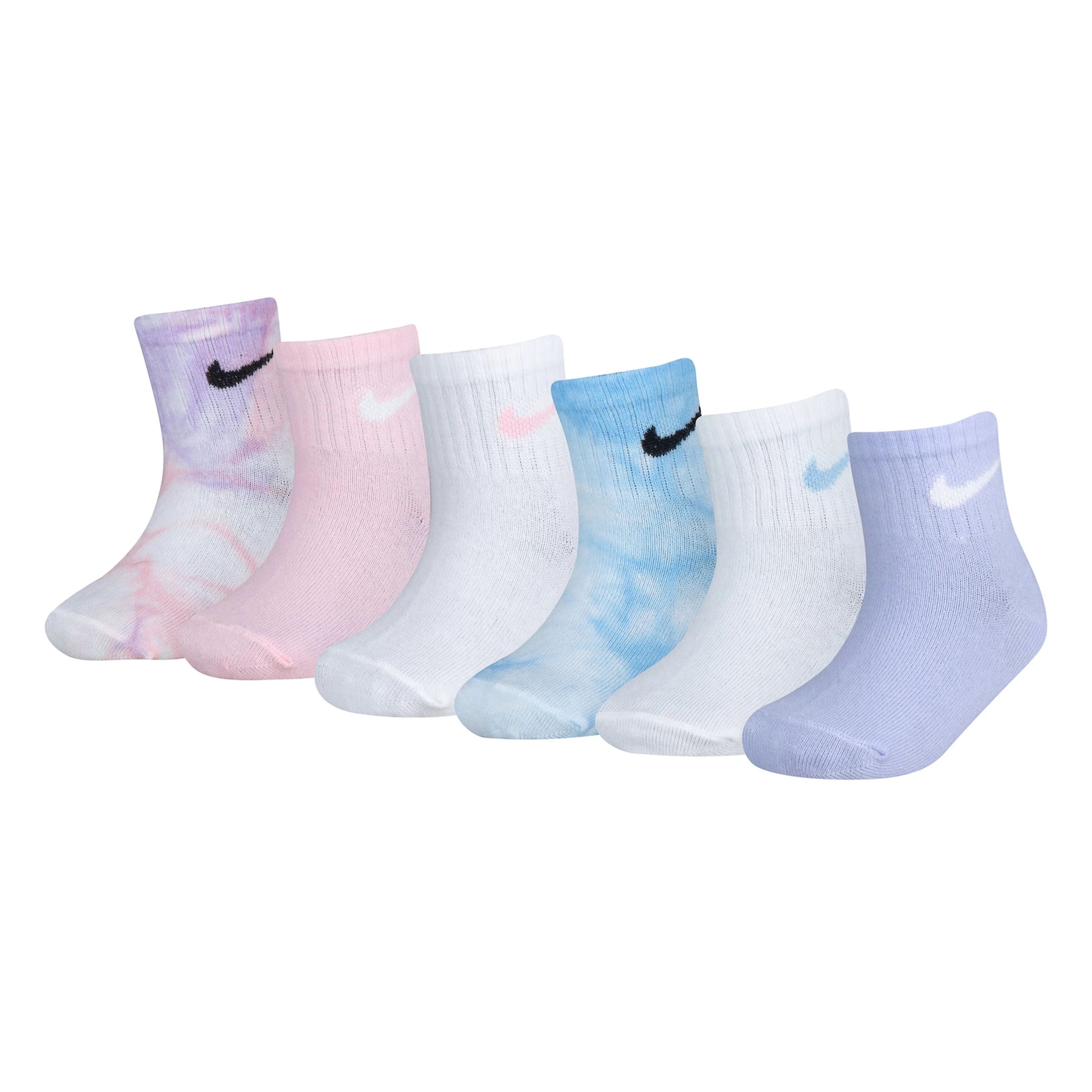 Baby / Toddler Girl Nike 6 Pack Tie Dyed Ankle Socks | Kohl's