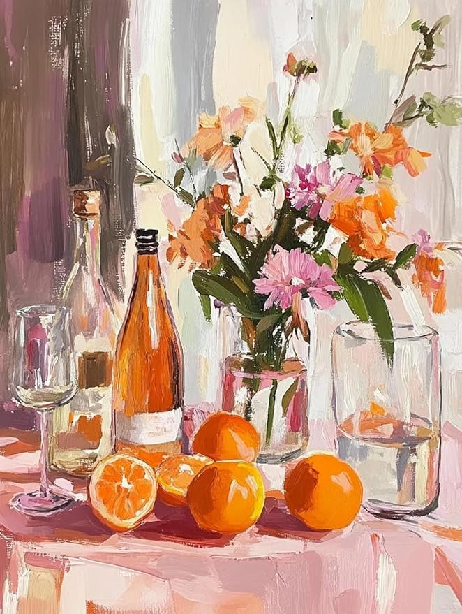 5DDIYART Paint by Numbers for Adults Beginner, Citrus Breakfast Table Paint by Number Kits on Can... | Amazon (US)