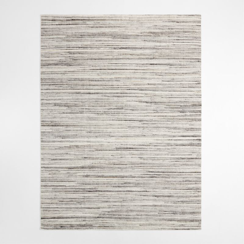Antwerp Performance Handwoven Light Grey Area Rug 8'x10' | Crate & Barrel