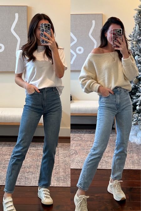 One of my favorite styles is the ankle straight denim. If doing the curve love style, you might want to size down as these are stretchier and less of a true denim! Use code DENIMAF

#LTKsalealert