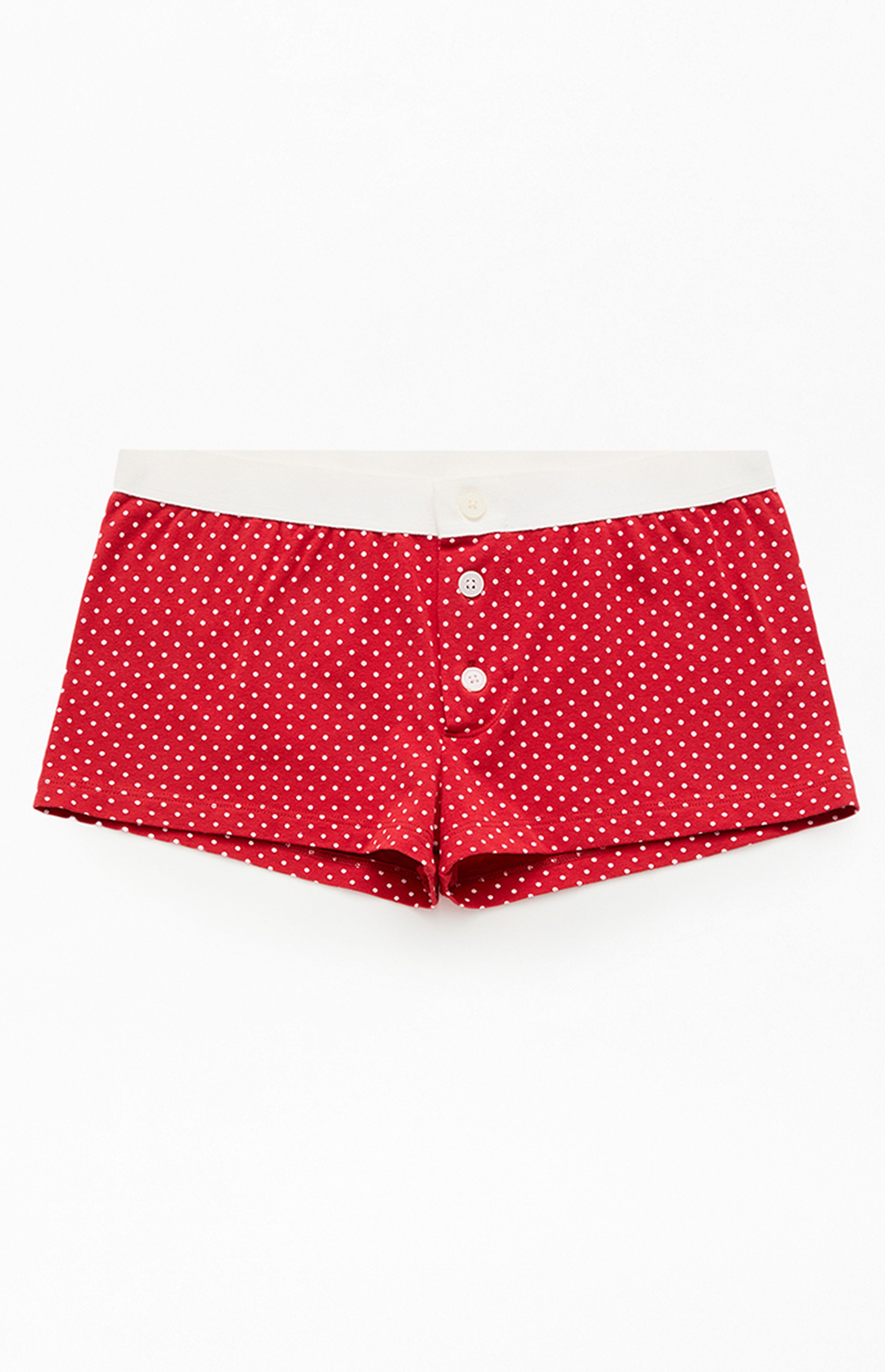 John Galt Red Polka Dot Pajama Boyshorts | PacSun