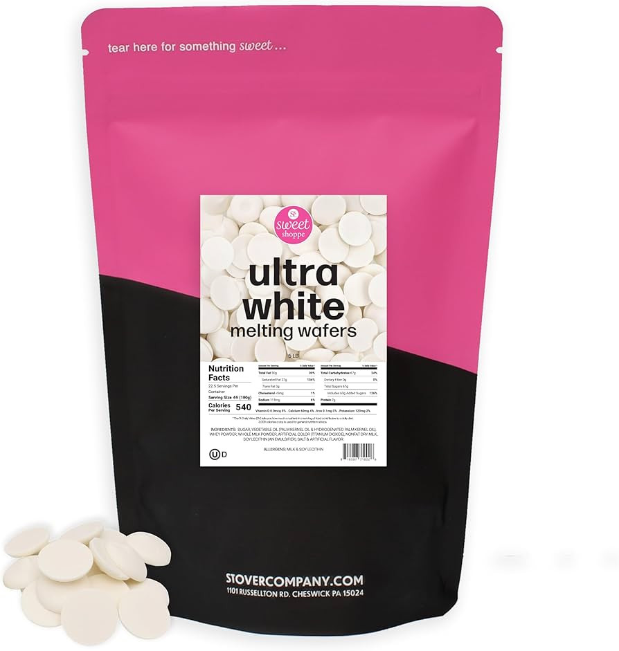 Sweet Shoppe Ultra White Melting Wafers, Ultra White Chocolate Flavored Melting Wafers for Dippin... | Amazon (US)
