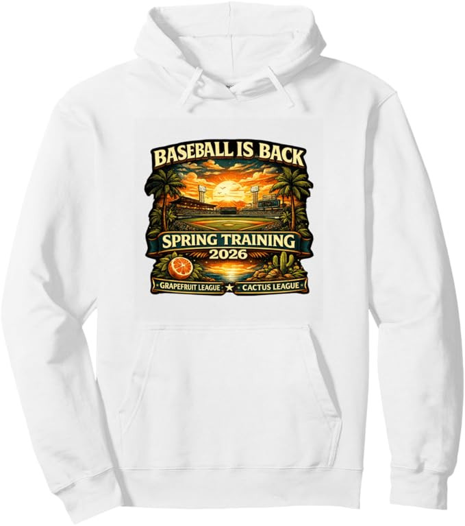 Spring Training Baseball Is Back 2026 Retro Stadium Sunset Pullover Hoodie | Amazon (US)