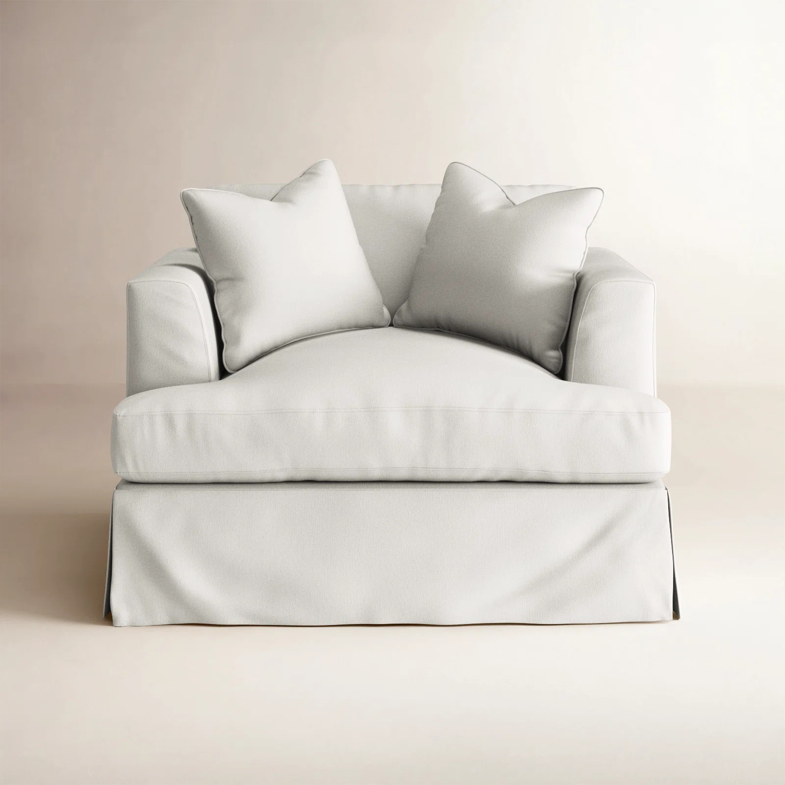 Lucia Slipcovered Armchair | Birch Lane